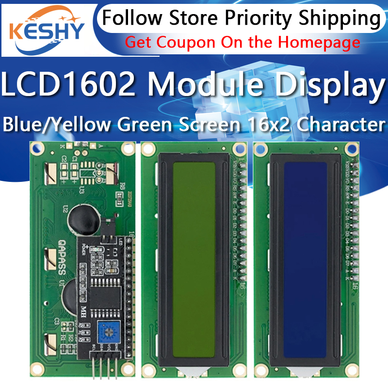 Lcd 1602 - Lcd1602 1602 módulo lcd azul/amarelo verde