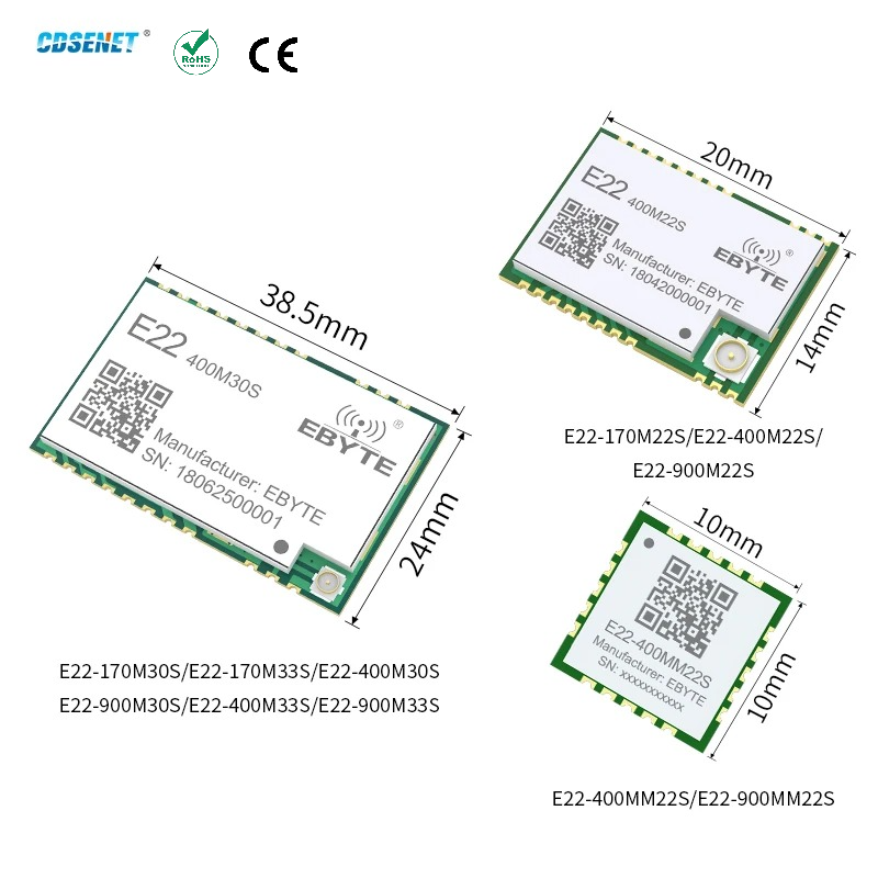 Lora Rfm95 - 170/433/868/915Mhz LoRa SX1262 Transceptor Sem Fio