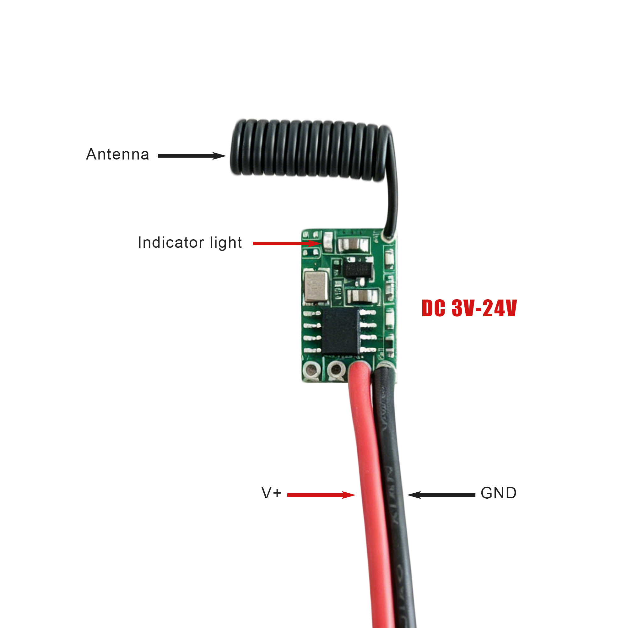 Ir Remote Module - Módulo Transmissor RF de 433.92MHz 3-24V