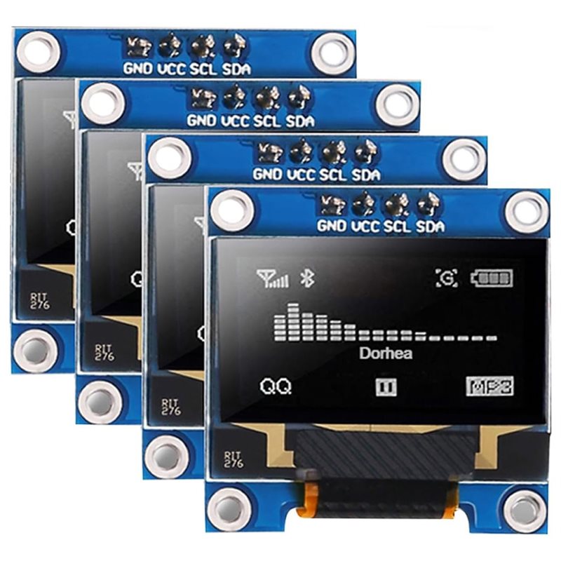 Oled Display 0.96 - A37T-4Pcs Módulo de exibição OLED de