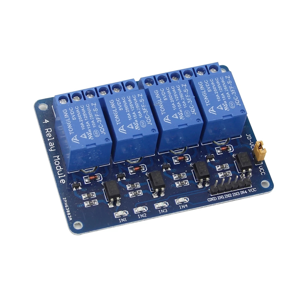 Módulo de relé 5V 12V 1 2 4 6  - Relay Module 4 Channel avaliação e preço