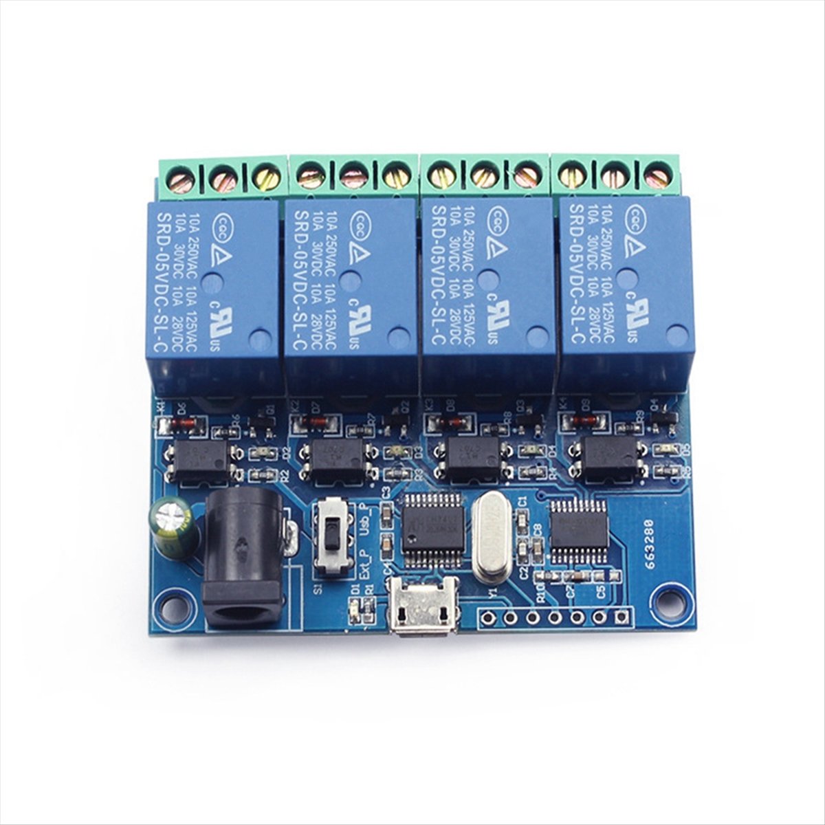 Módulo de Relé USB de 4 Canais - Relay Module 4 Channel avaliação e preço