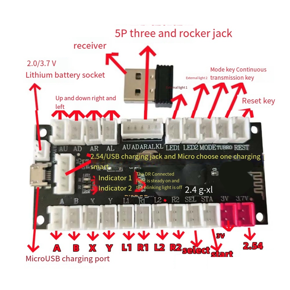 L77A 2.4G Wireless Zero Delay  - Joystick Module avaliação e preço