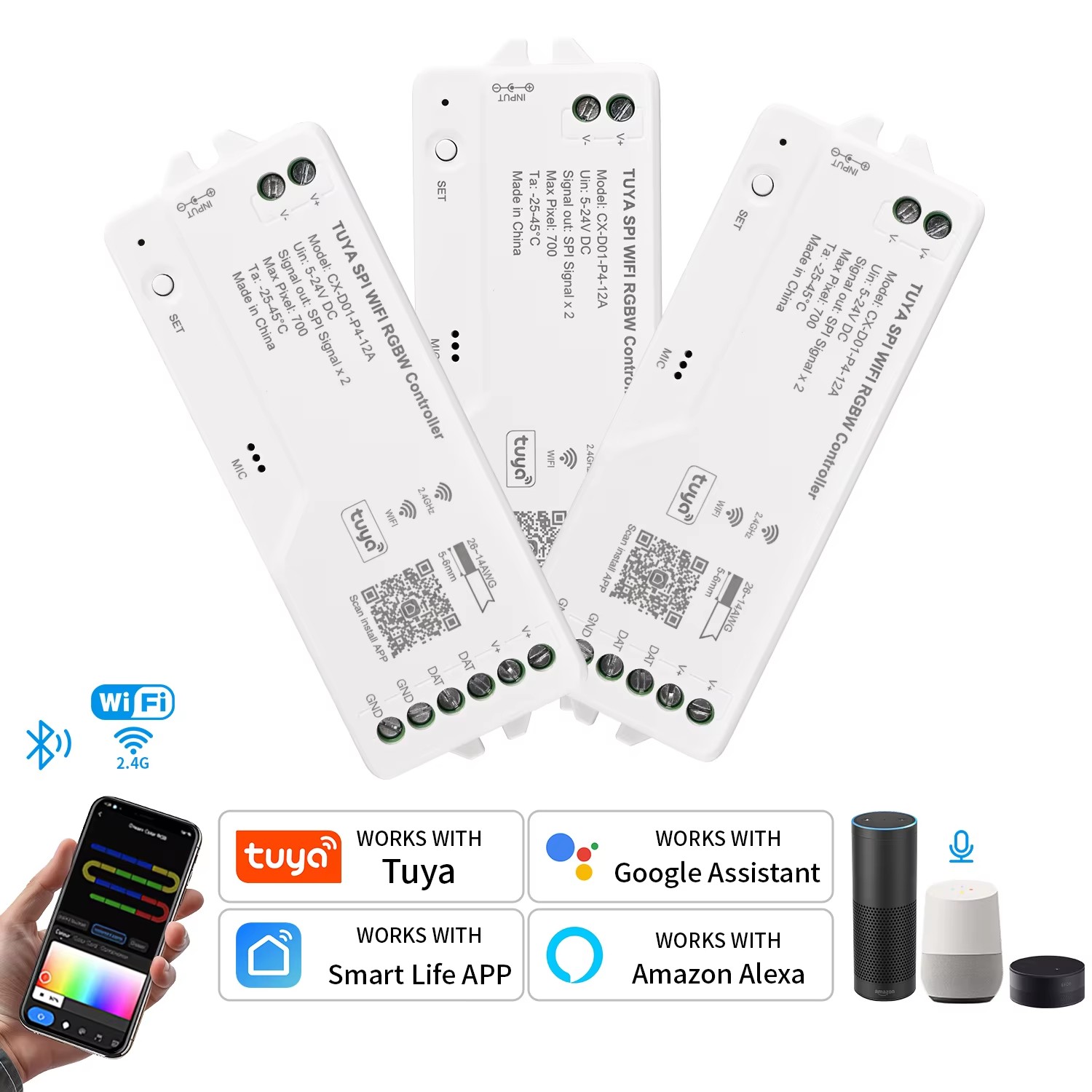 Controlador Tuya Wifi LED SPI  - Ws2812B avaliação e preço