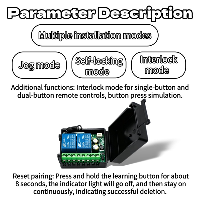 Módulo de Relé 433.92Mhz DC 9- - Joystick Module avaliação e preço