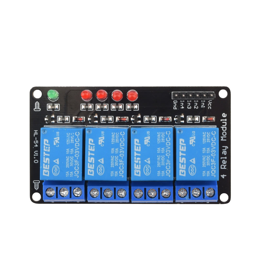 Módulo de relé luminoso aciona - Relay Module 4 Channel avaliação e preço